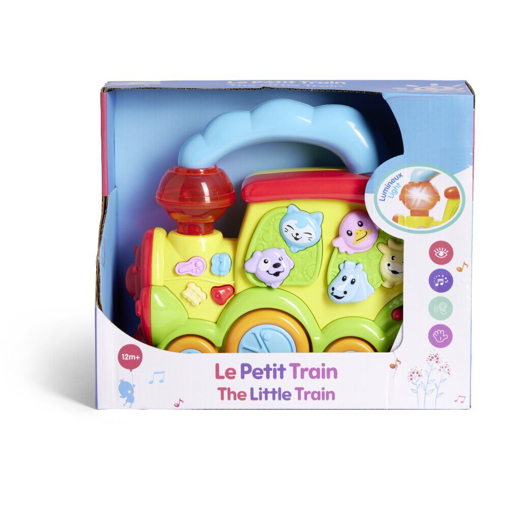 Train animaux lumineux et sonore 27,8x23xH10cm