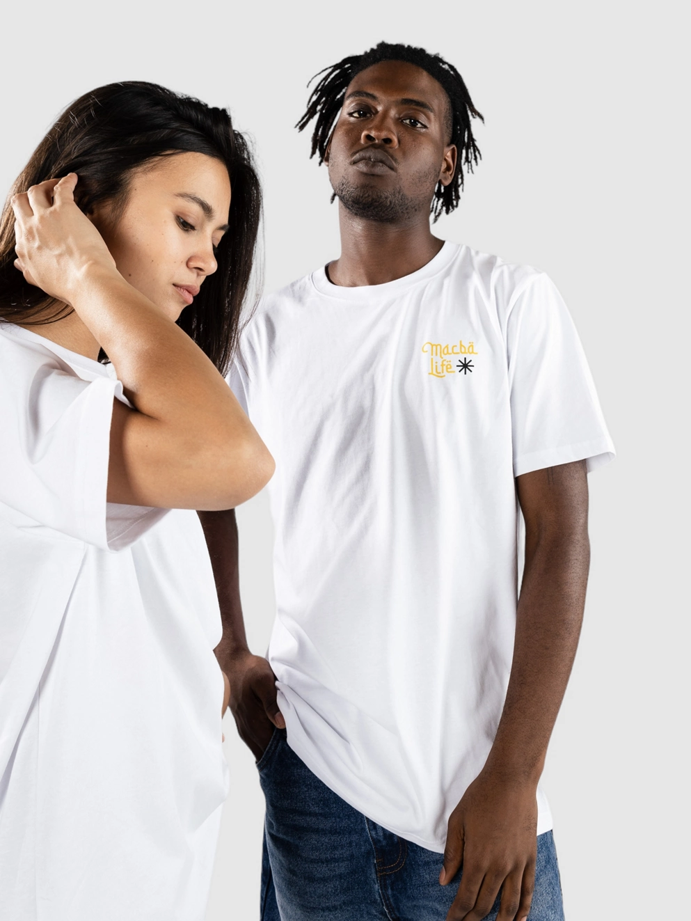 Macba Life Menu T-Shirt white/blsck/yellow