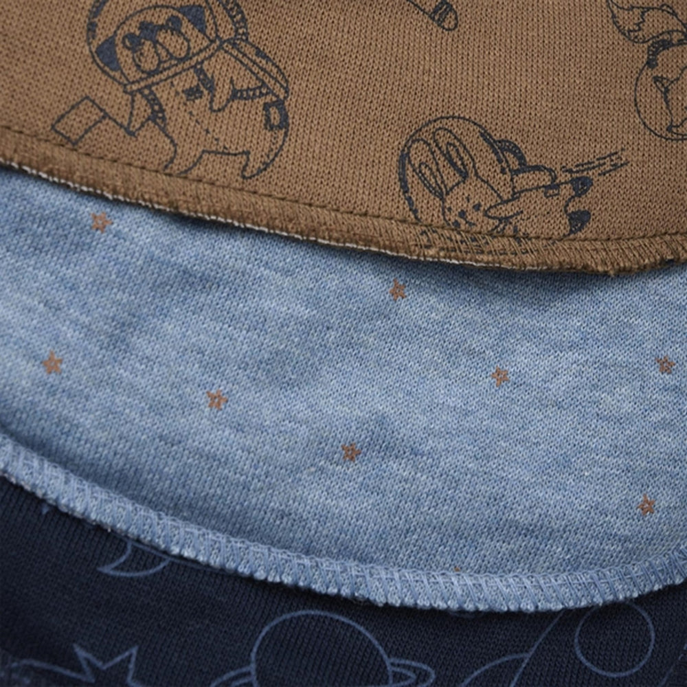 Bandana Hagesmæk 3-pak Ashley Blue - Pippi
