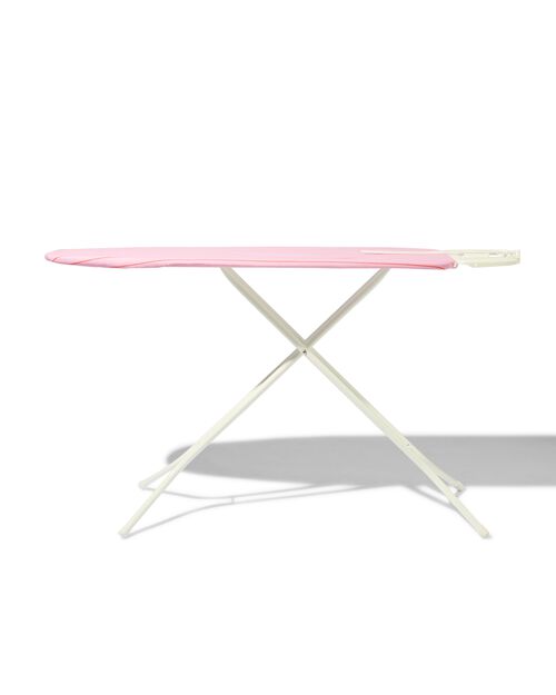 planche à repasser avec housse rose 120x38