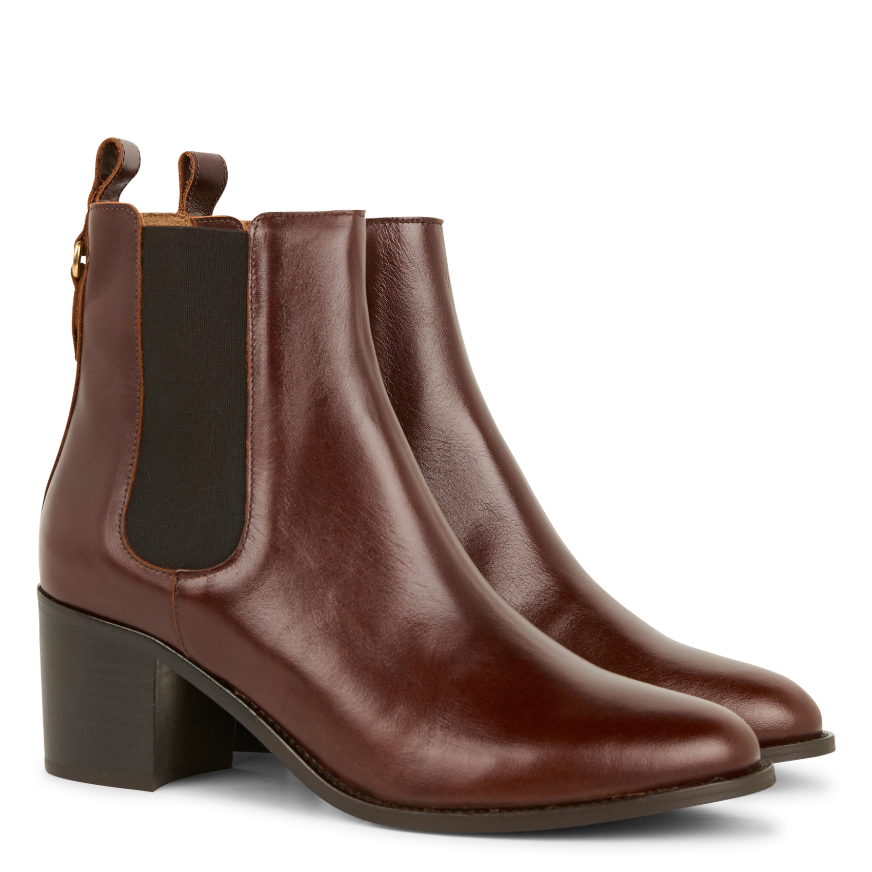 GERALDINE - Bottines en cuir | Marron