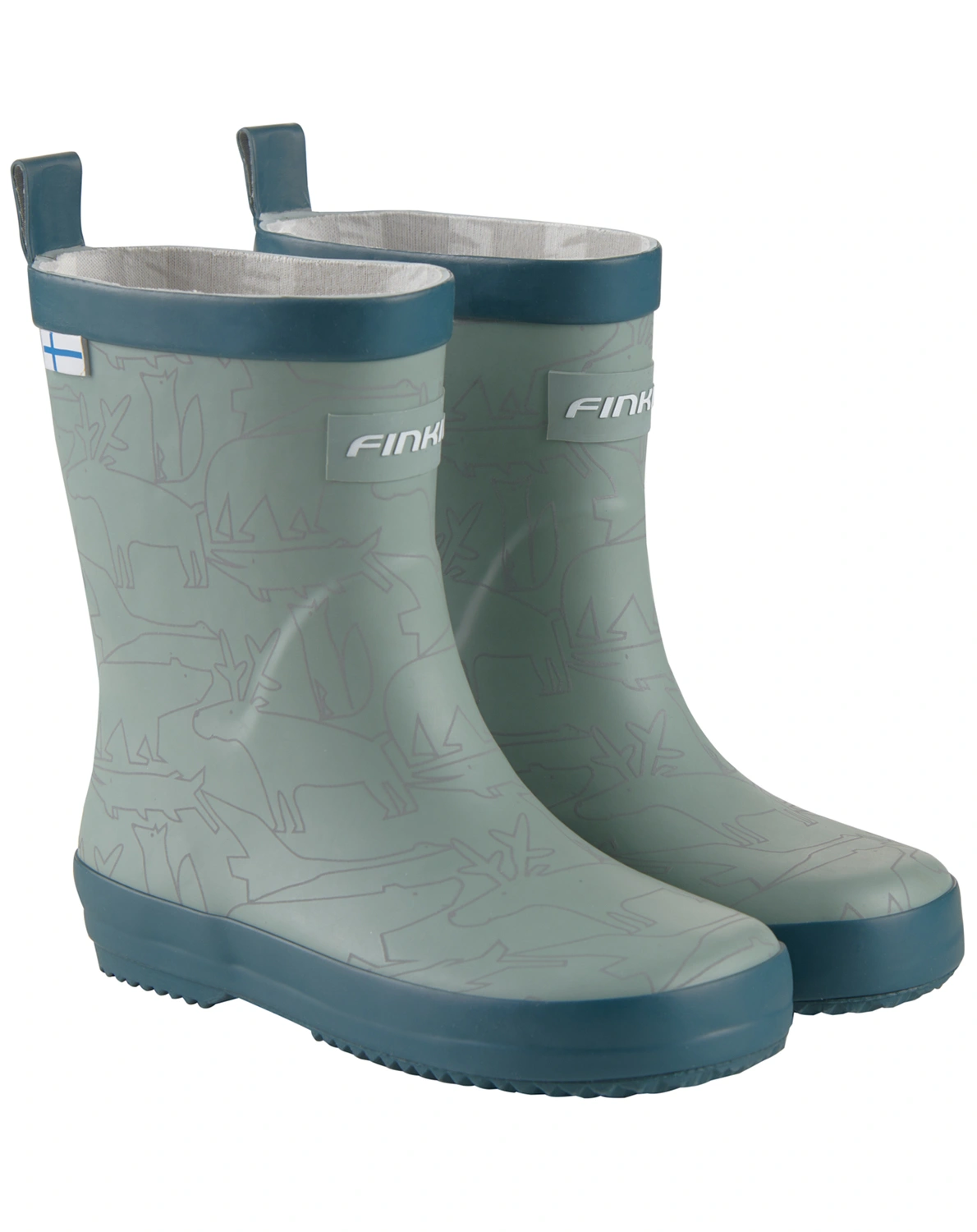 Gummistiefel KUMI in green bay reflective