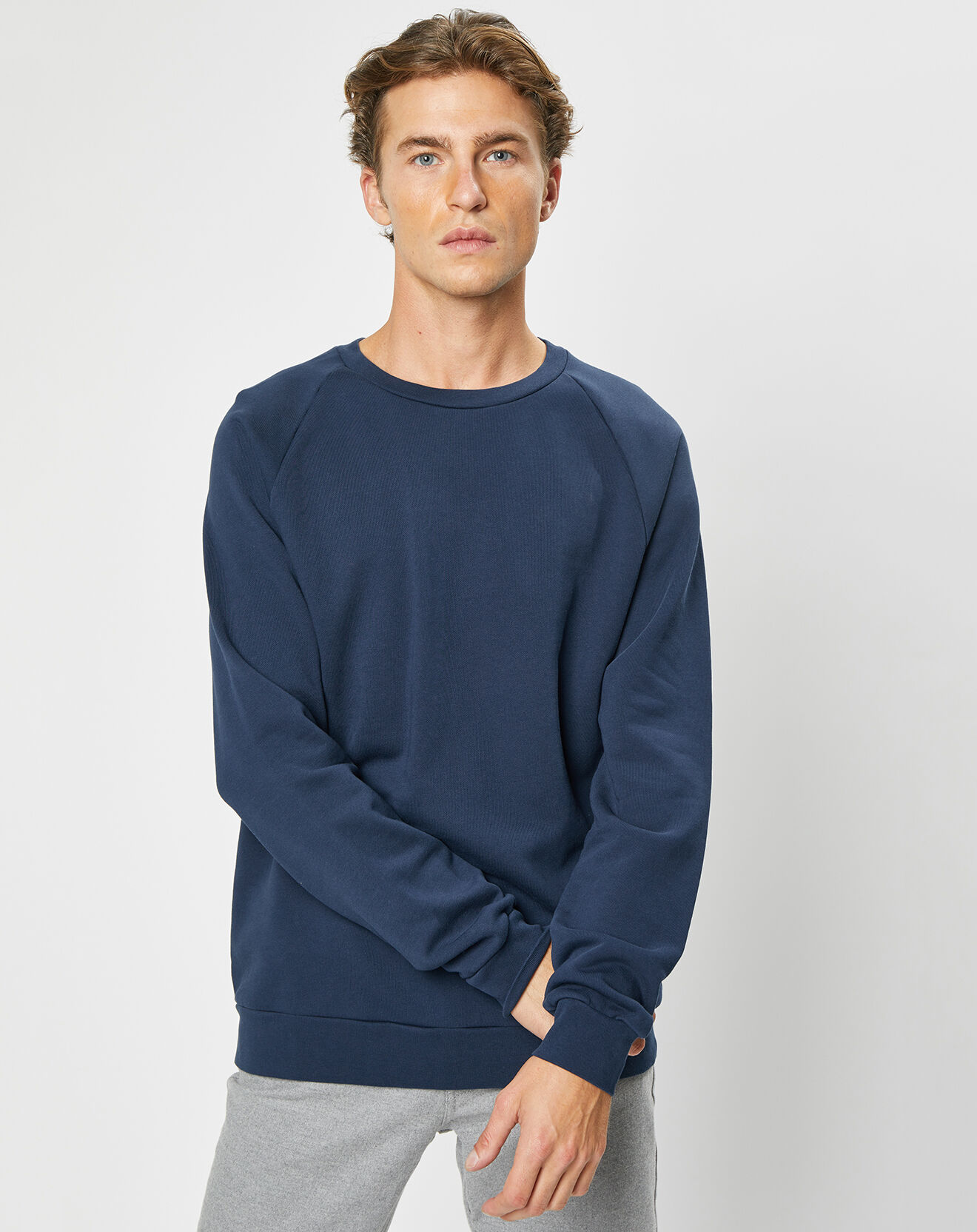 Hackett London Sweat Raglan Crew bleu marine