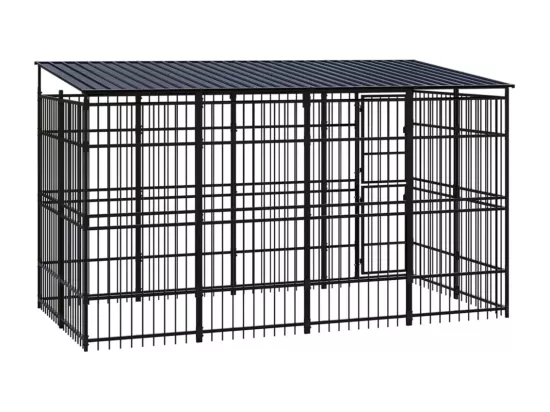 Chenil cage enclos pac noire 384 x 192 x 200 cm 02_0041766