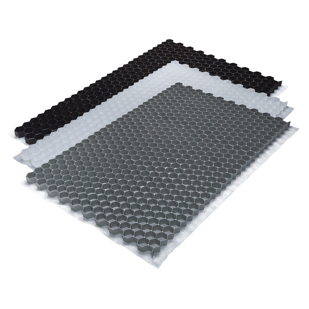 Grindmat Gravel Fix Pro - ca. 120x80 cm - 0,9 m2 - zwart