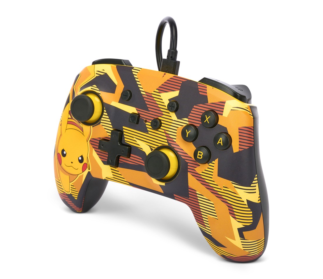 PowerA Enhanced Wired Controller - Nintendo Switch - Camo Storm Pikachu