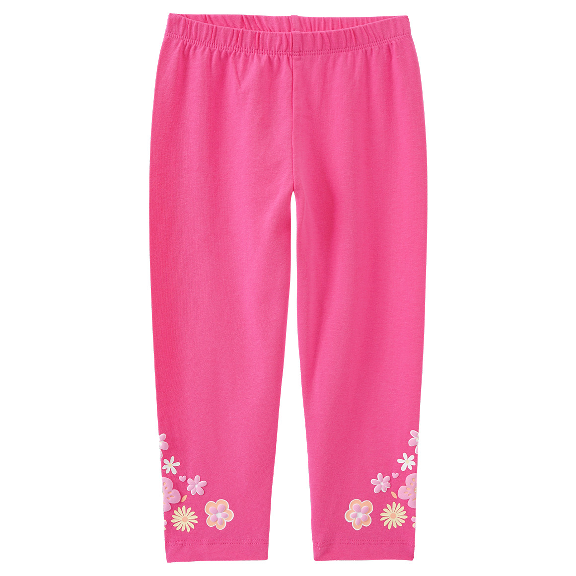 Topolino Mädchen Capri-Leggings mit gummiertem Print pink
