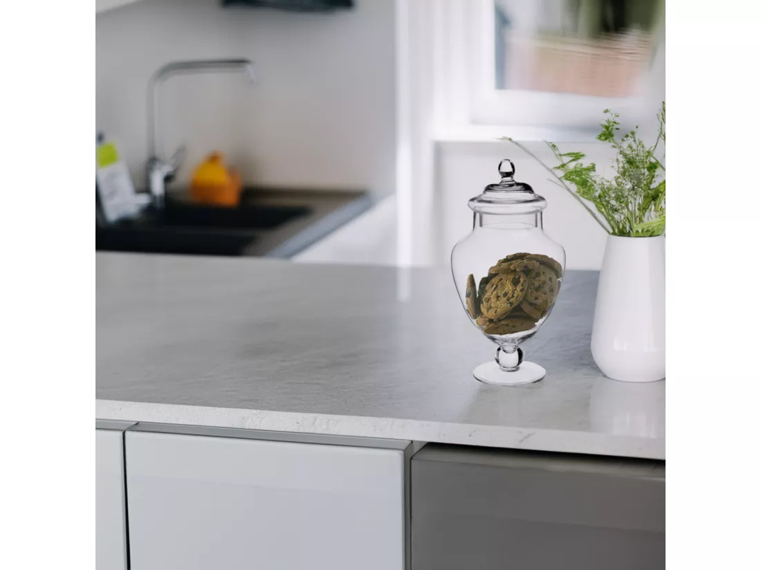 WELL HOME - Bonbonnière en verre avec pied 2,1L