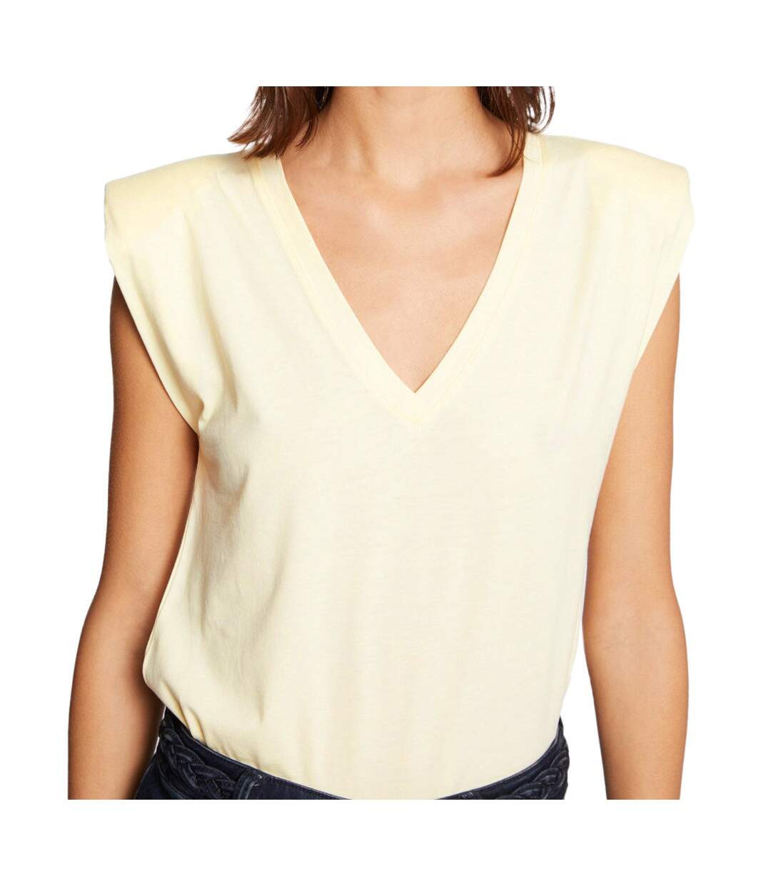 T-shirt Jaune Femme Morgan Darme