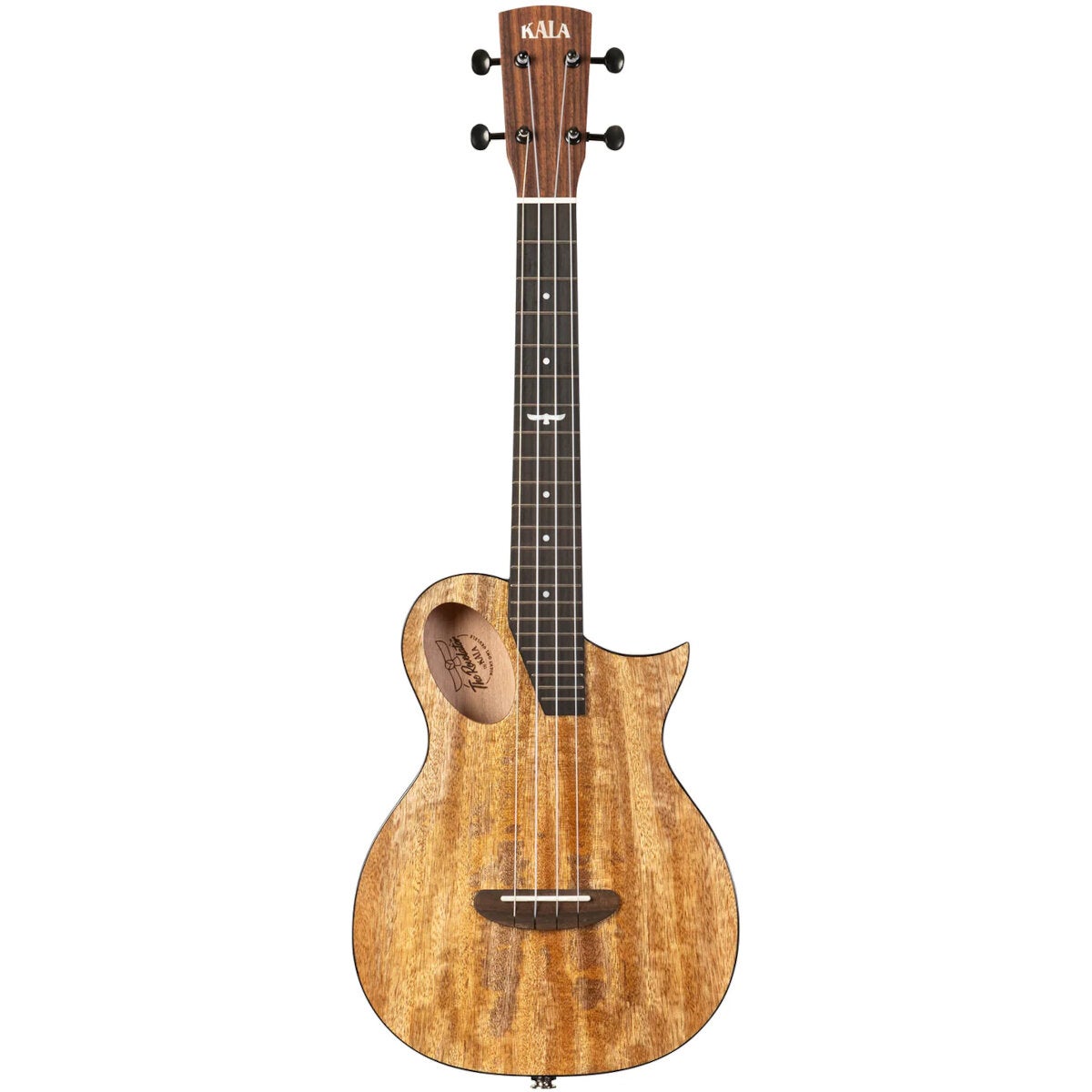 Kala Revelator Night Owl Mango Tenor elektrisch-akoestische tenor ukelele met deluxe gigbag
