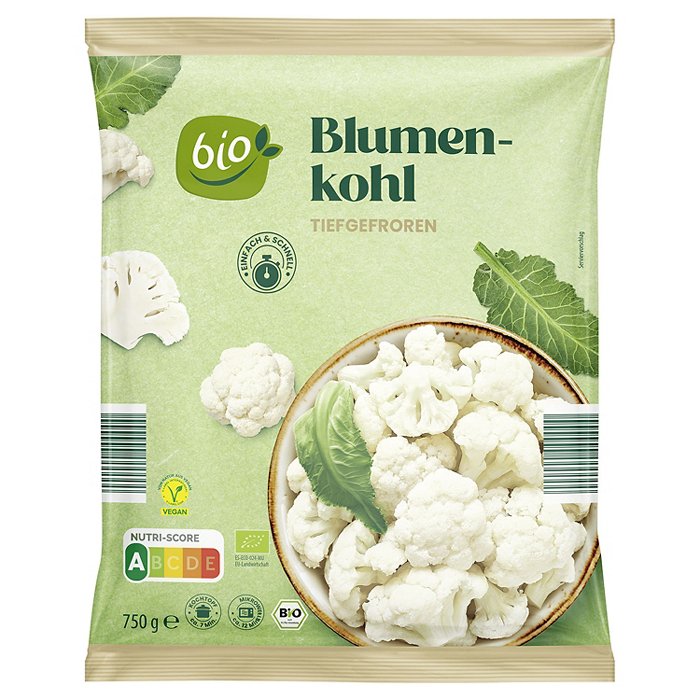 BIO Bio-Gemüsesortiment 750 g, Blumenkohl