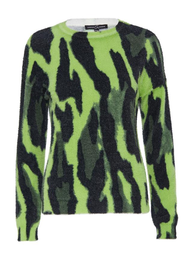 Pullover Flauschgarn Druck