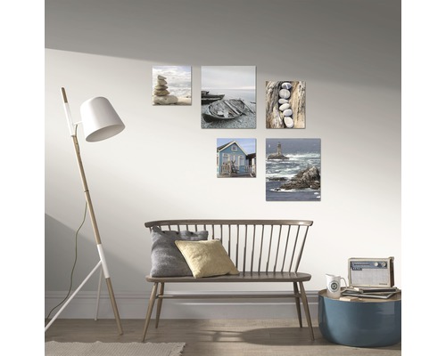 Canvas schilderij zee set van 5 60x80 cm
