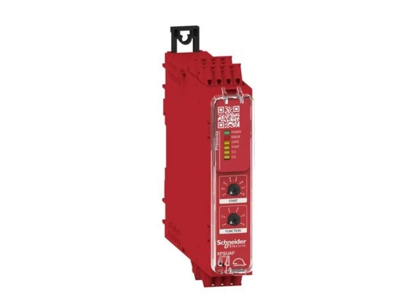 Sikkerhedsrelæ XPSUAF13AC Schneider Electric Driftsspænding (num): 24 V DC/AC 3 x afbryder (B x H x T) 22.5 x 100 x 120 mm LED-display 1 stk