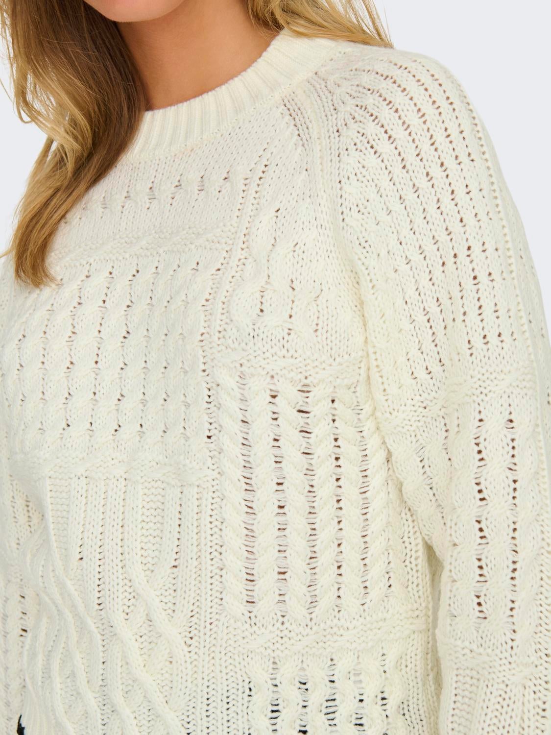 JDYJASSY Strickpullover Eggnog