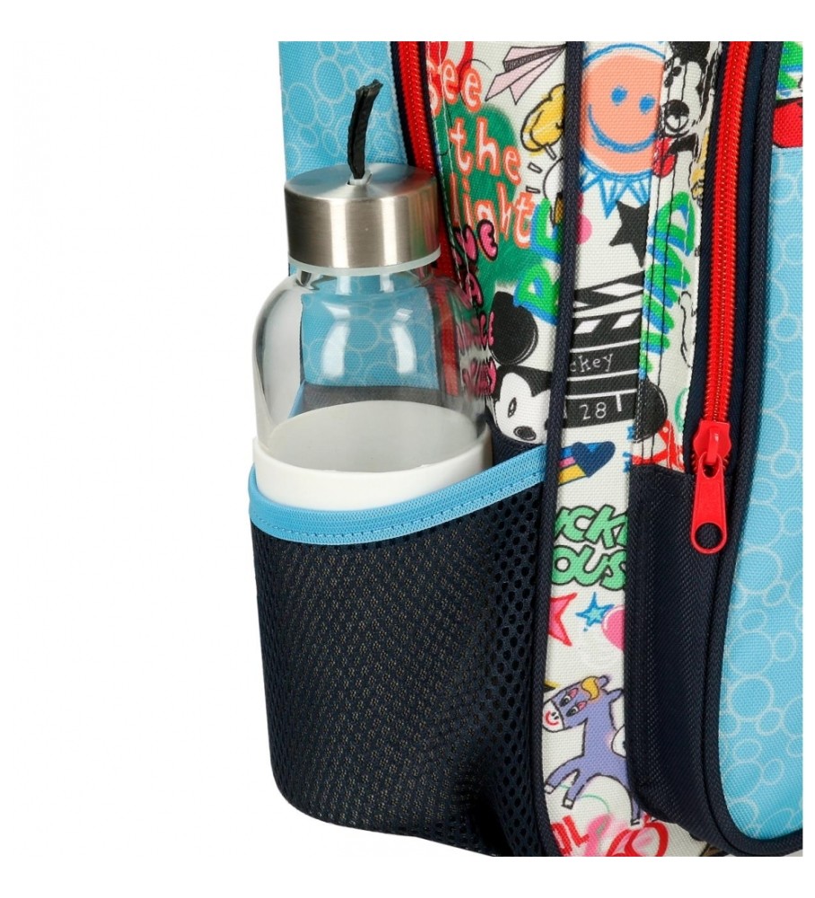 Mochila Disney Mickey Be Cool 38cm Azul