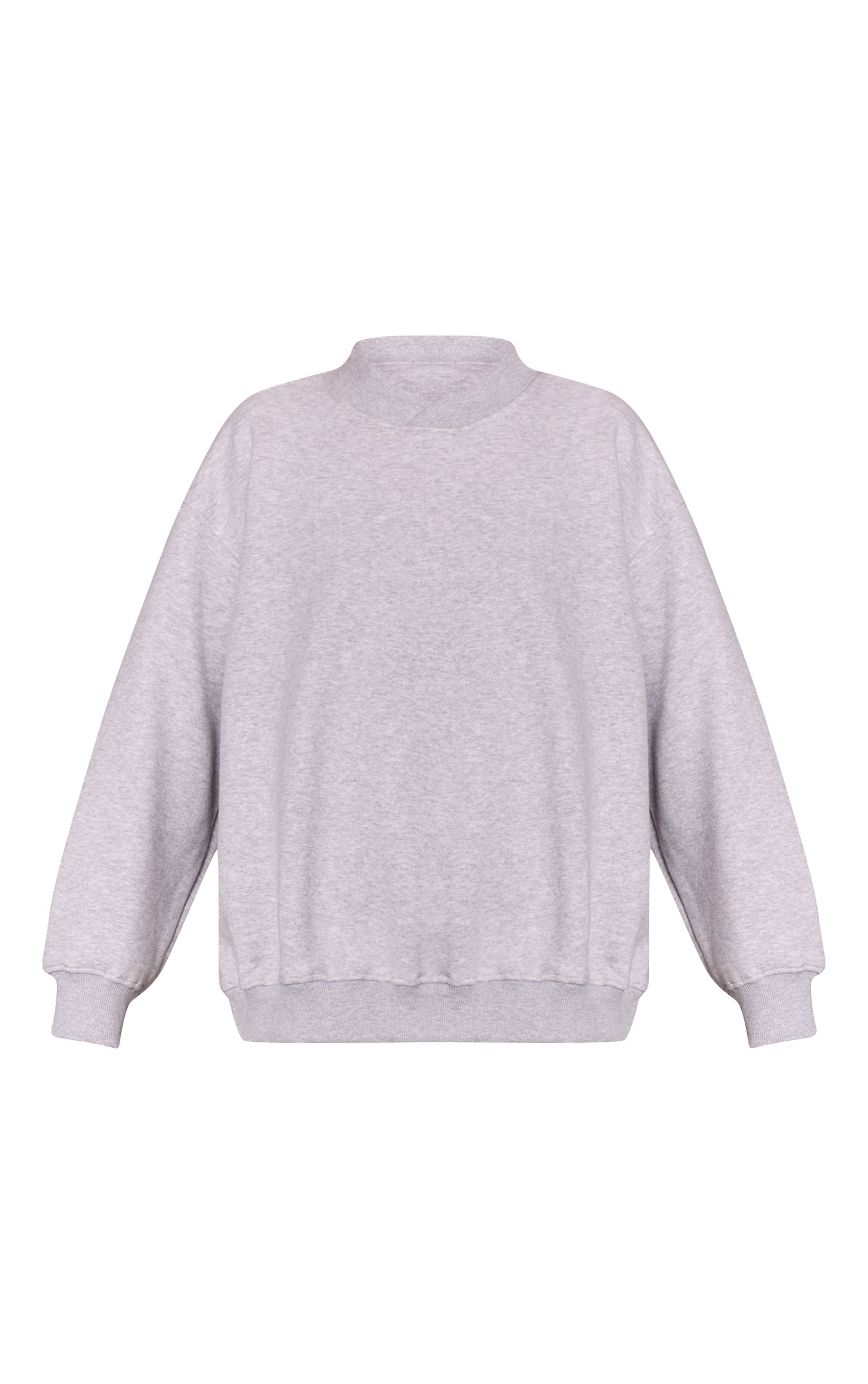 Gris Cendré Sweat-shirt À Encolure Croisée