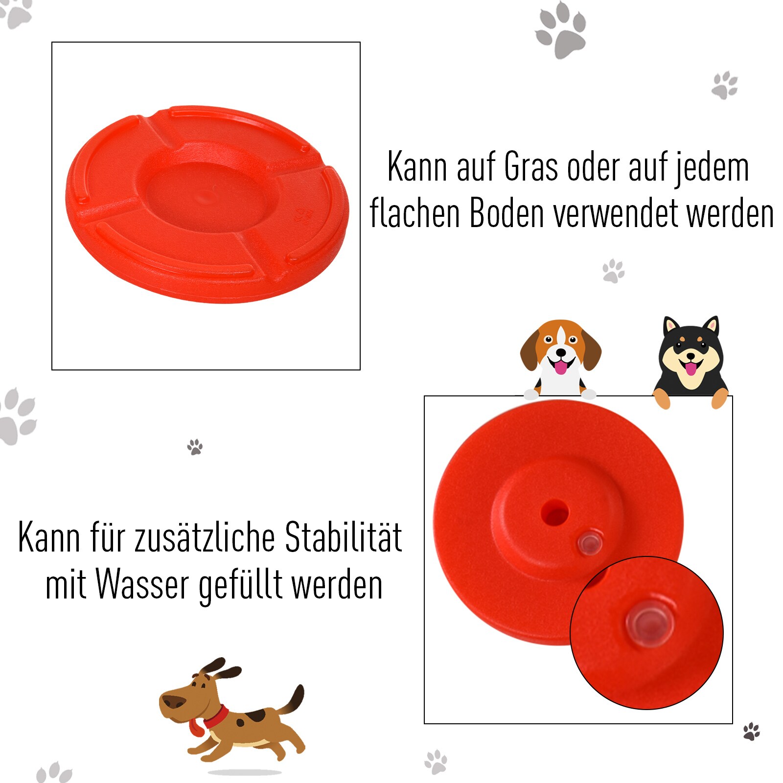 PawHut Agility Set 3-in-1-Training gelb