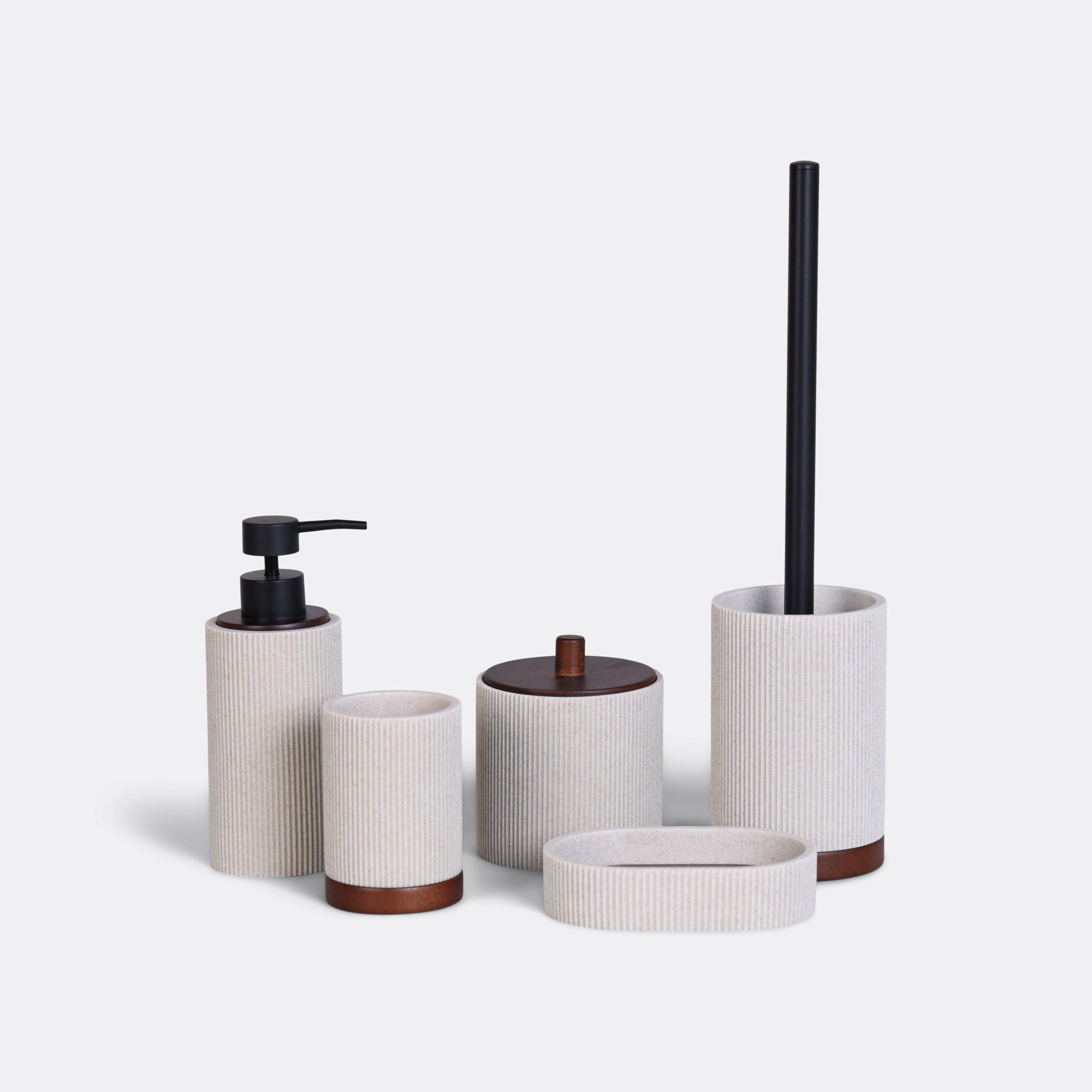 Toiletborstel Ribbel wood