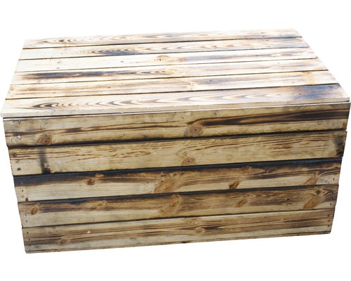 Gevlamde houten kist 85x55x46 cm