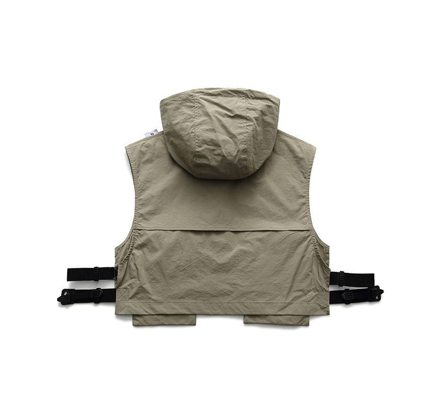 Dandyluxe - Utility vest met capuchon en rits