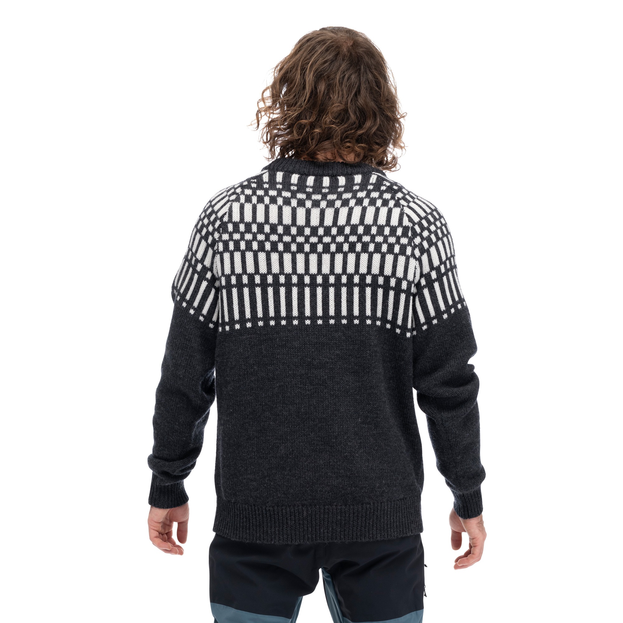 Nordmarka Merino Jumper Herre Dark Shadow Grey/Aluminium