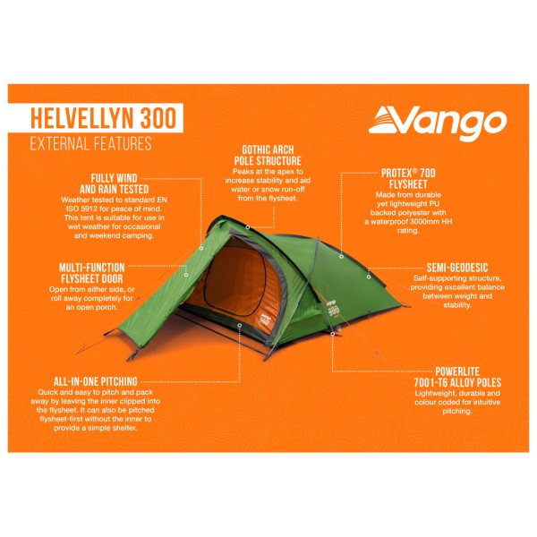 Vango - Helvellyn 300 - Tente 3 places