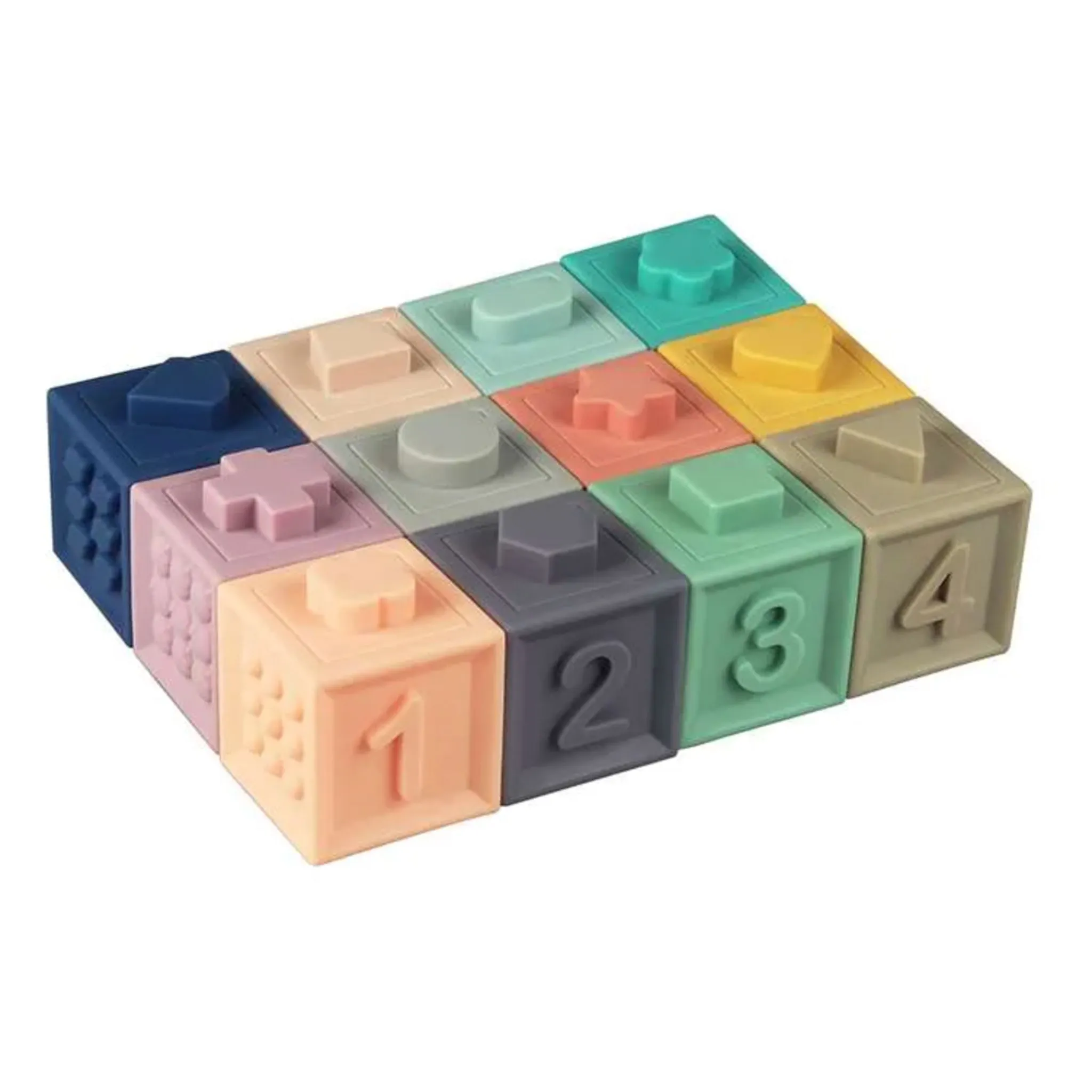 Baby to Love Cubes Éducatifs 3D - Paquet de 12