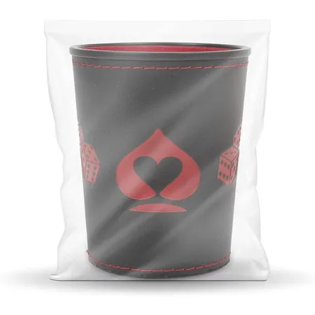 ASS Altenburger Premium Würfelbecher aus Kunstleder mit Filz im Polybag