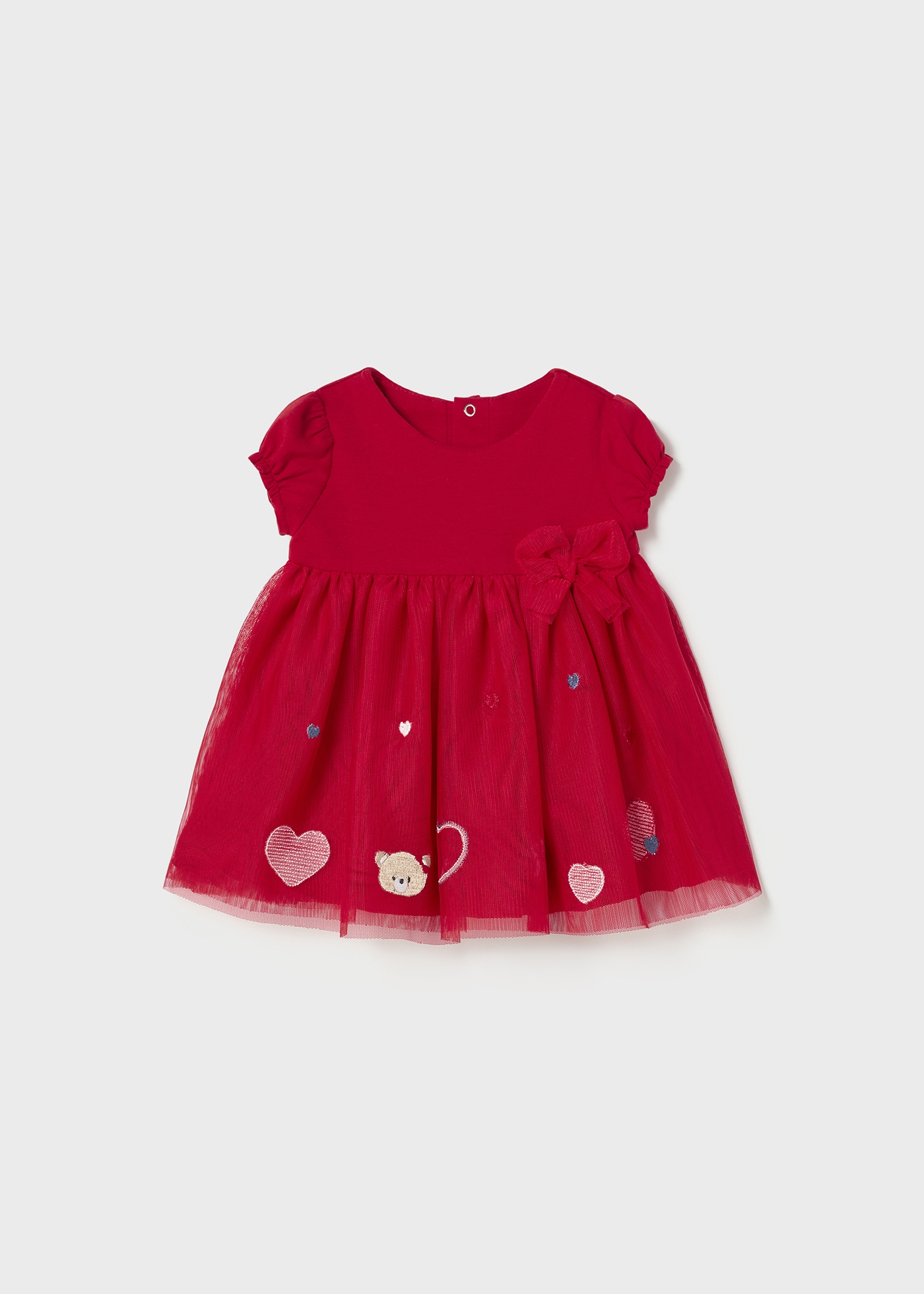 Vestido bordado para recém-nascido
