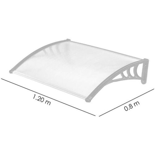 Strend Pro - Toldo toldo, policarbonato, transparente, 0,8x1,2 m Otros