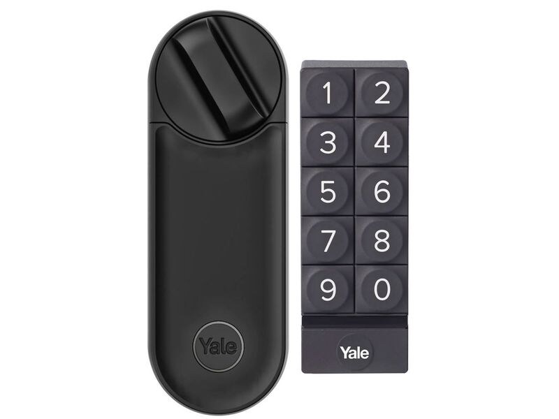 Yale Linus L2 Smart Lock K-Kit, Schwarz Intelligentes Türschloss, mit WLAN- und Bluetooth- und NFC- Verbindung