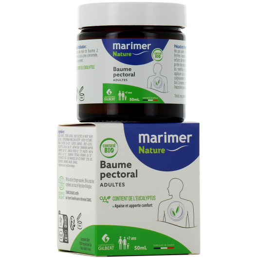 Marimer Nature Baume Pectoral Bio - Adulte ou Bébé / Enfant