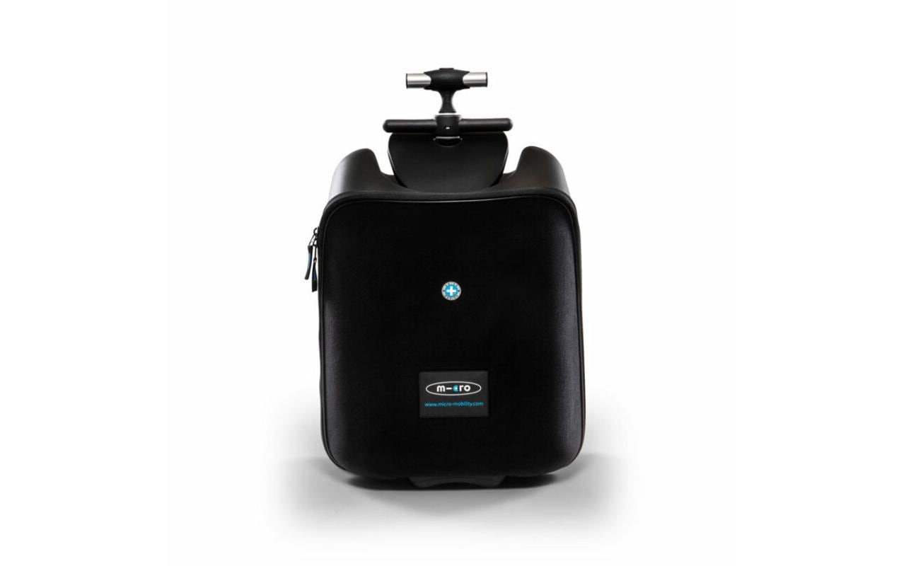 Kinder-Reisekoffer Micro Luggage Eazy Schwarz<br>Koffer, Trolley und Buggy in einem