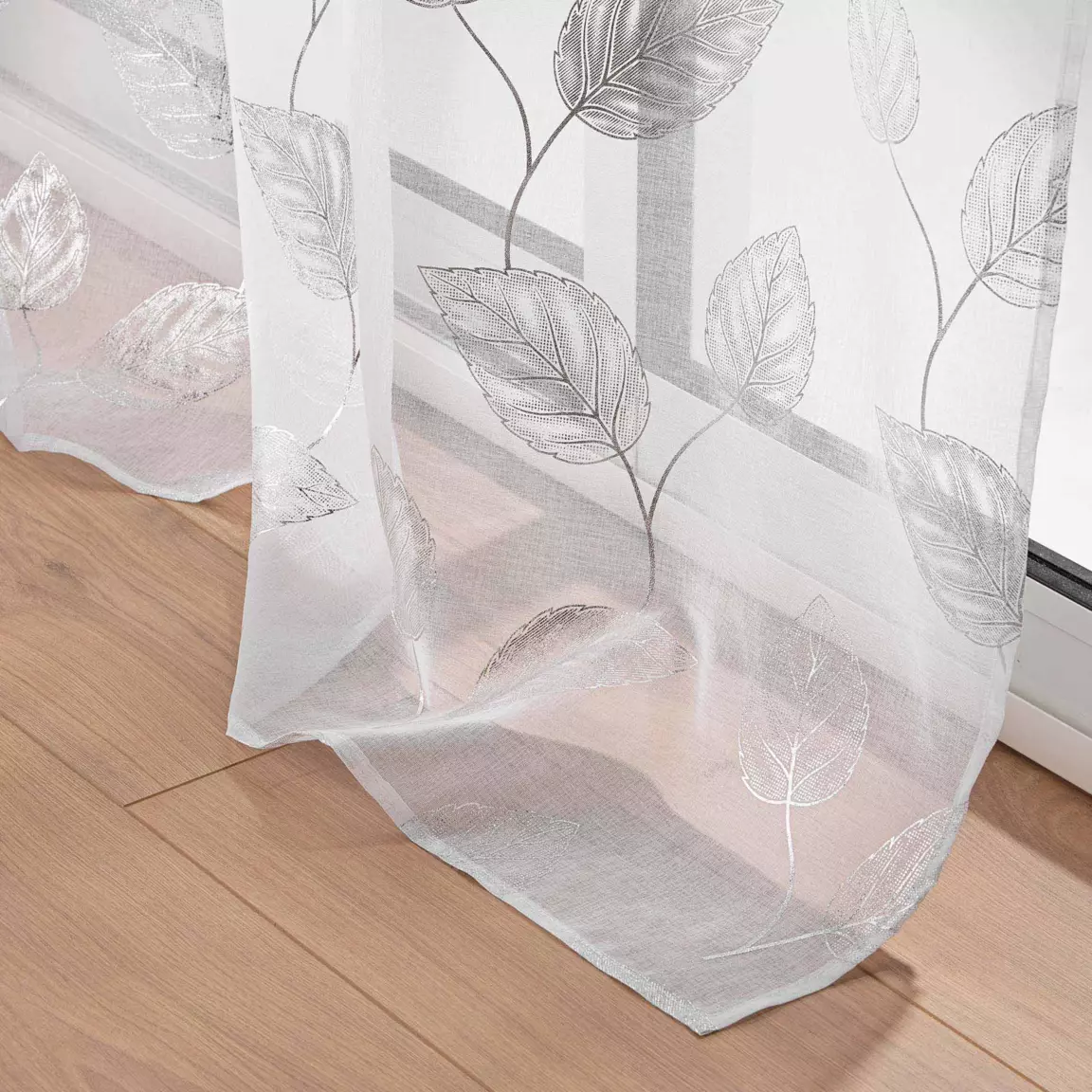 Voilage œillets (140 x 280 cm) Edelia Argent
