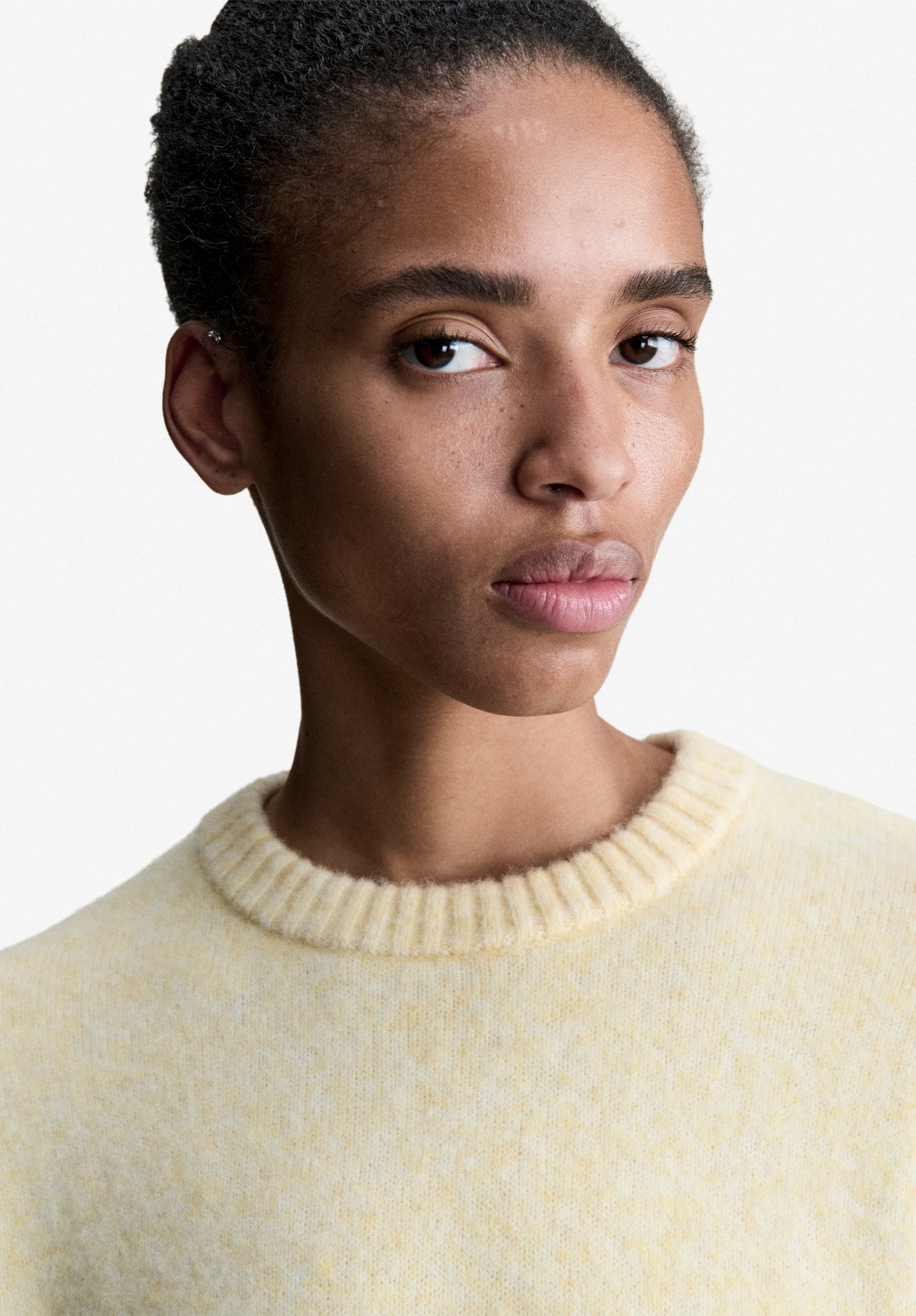 Pull ample jaune clair - Jaune clair