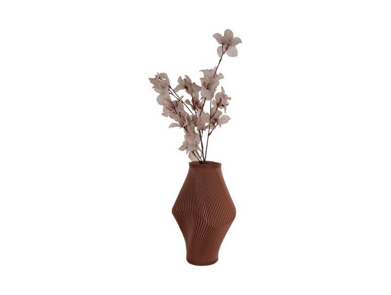 Vase Twisted Rib Large PT4293GR Army green
