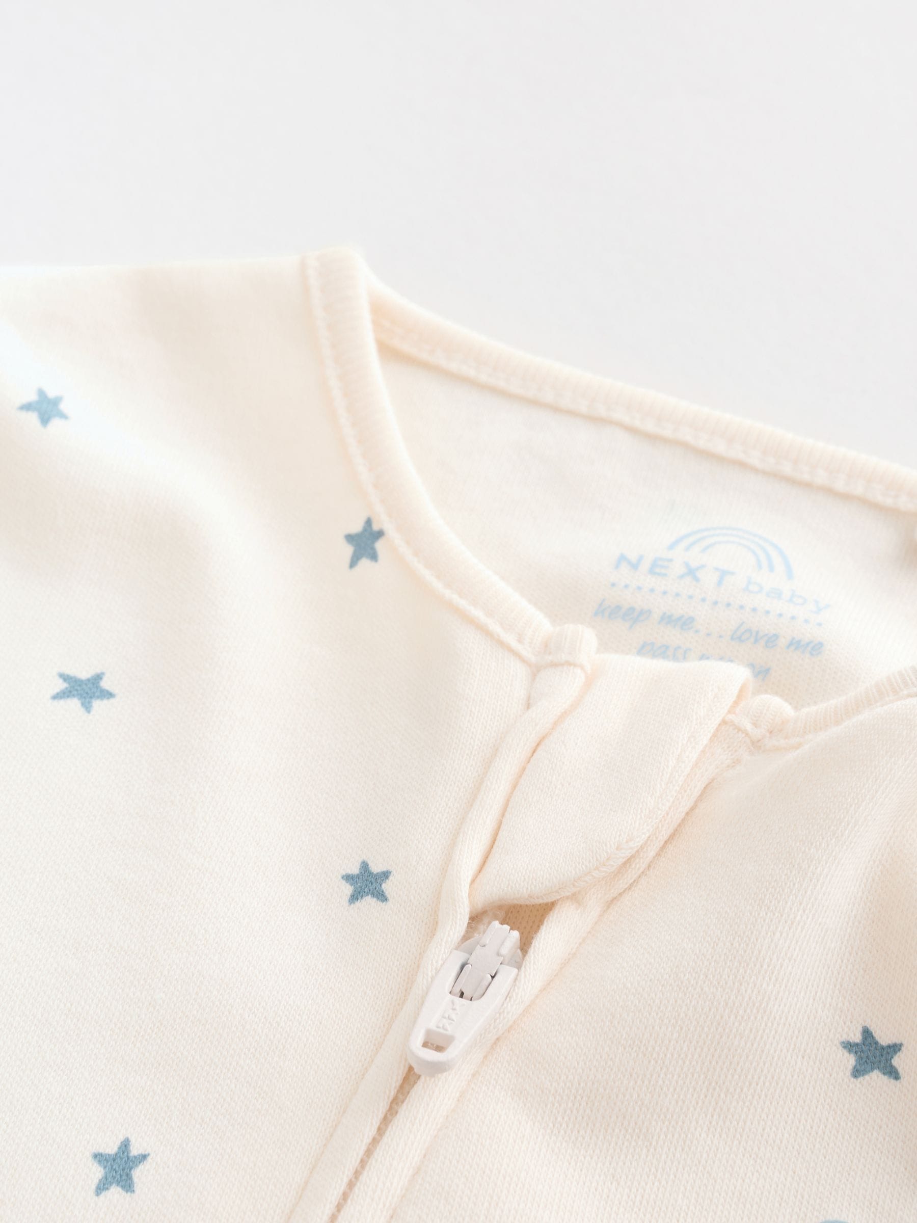 Blauw - Verpakking van 3 babypyjama's met tweewegrits (0-2jr)