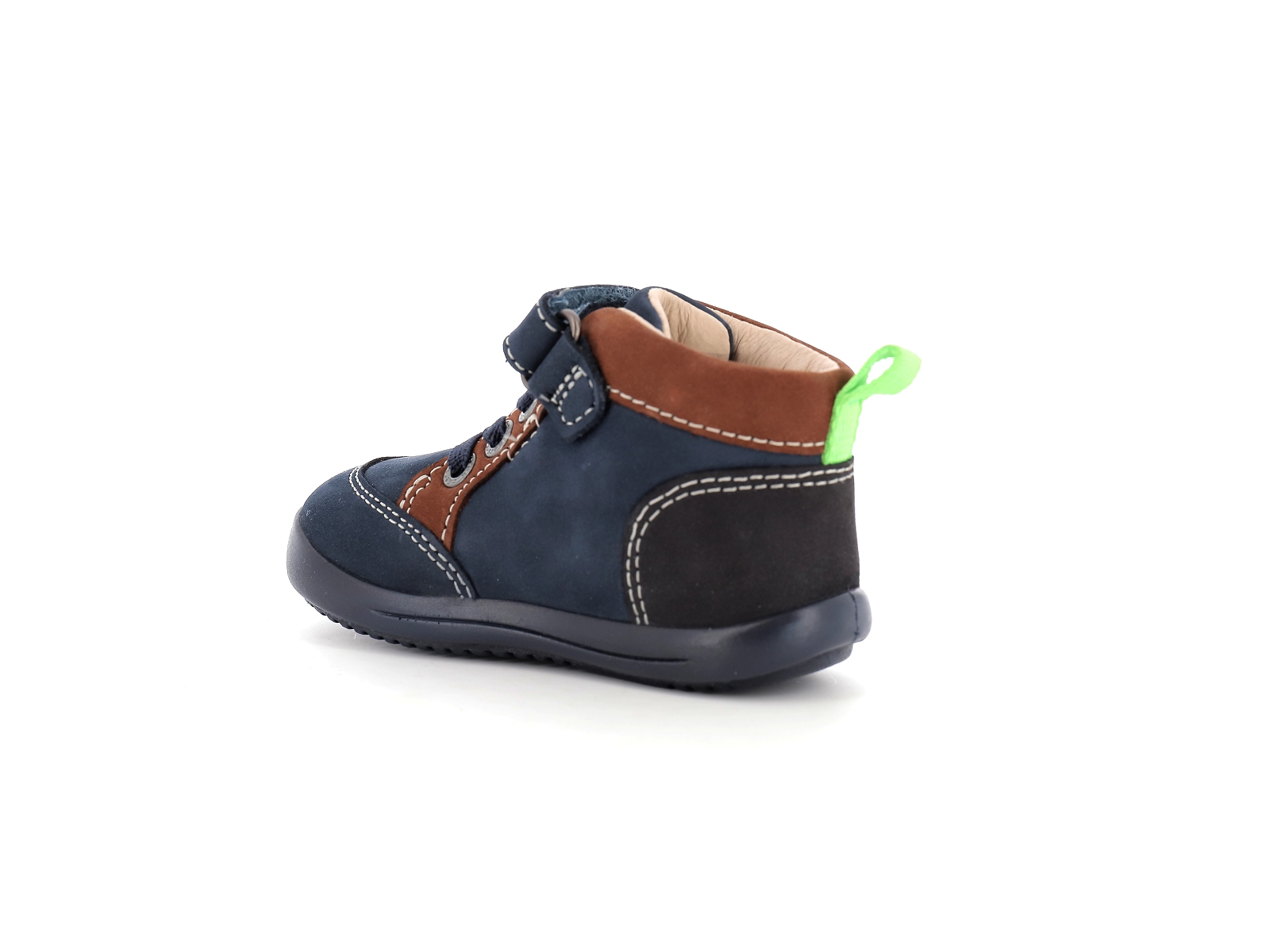 Kickers-KINOE 878670 Nubuck Bleu Marron