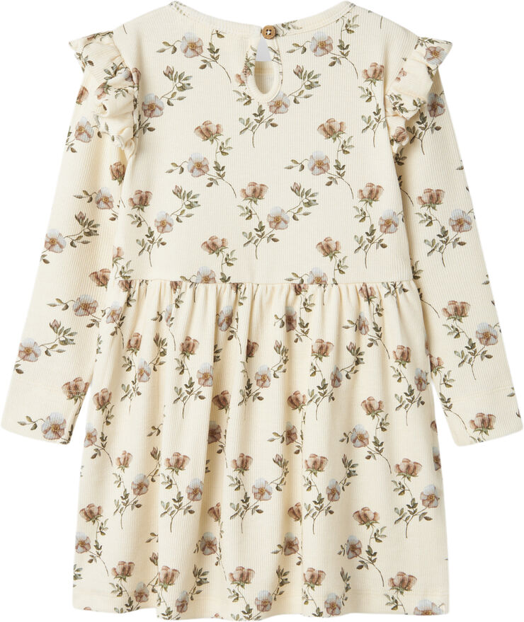 Lil' Atelier NMFGAVO ENO LS DRESS LIL Turtledove/flower