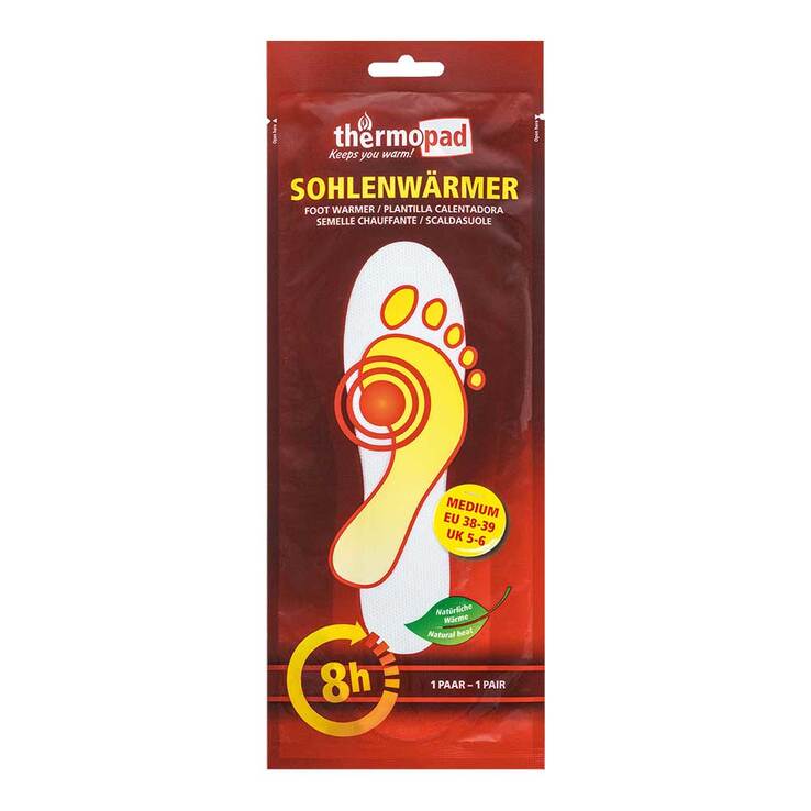 Thermopad Sohlenwärmer M Größe 38 - 39, 1X2 St