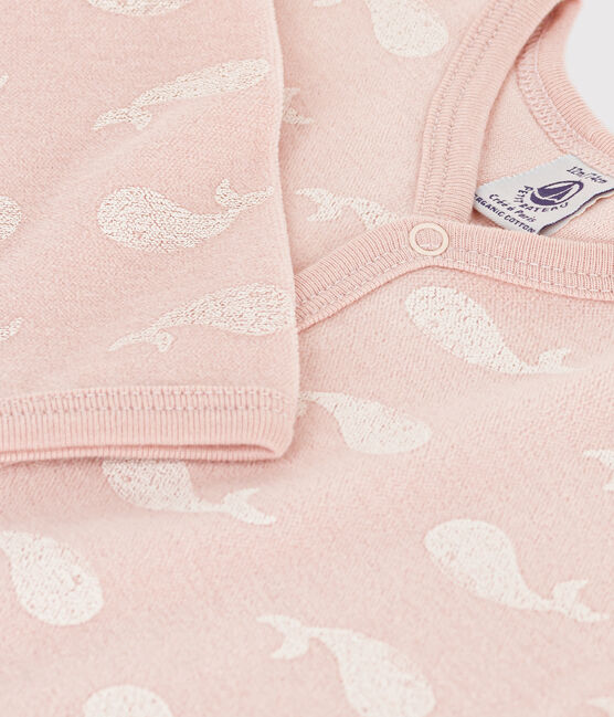 Dors-bien baleines roses en velours
