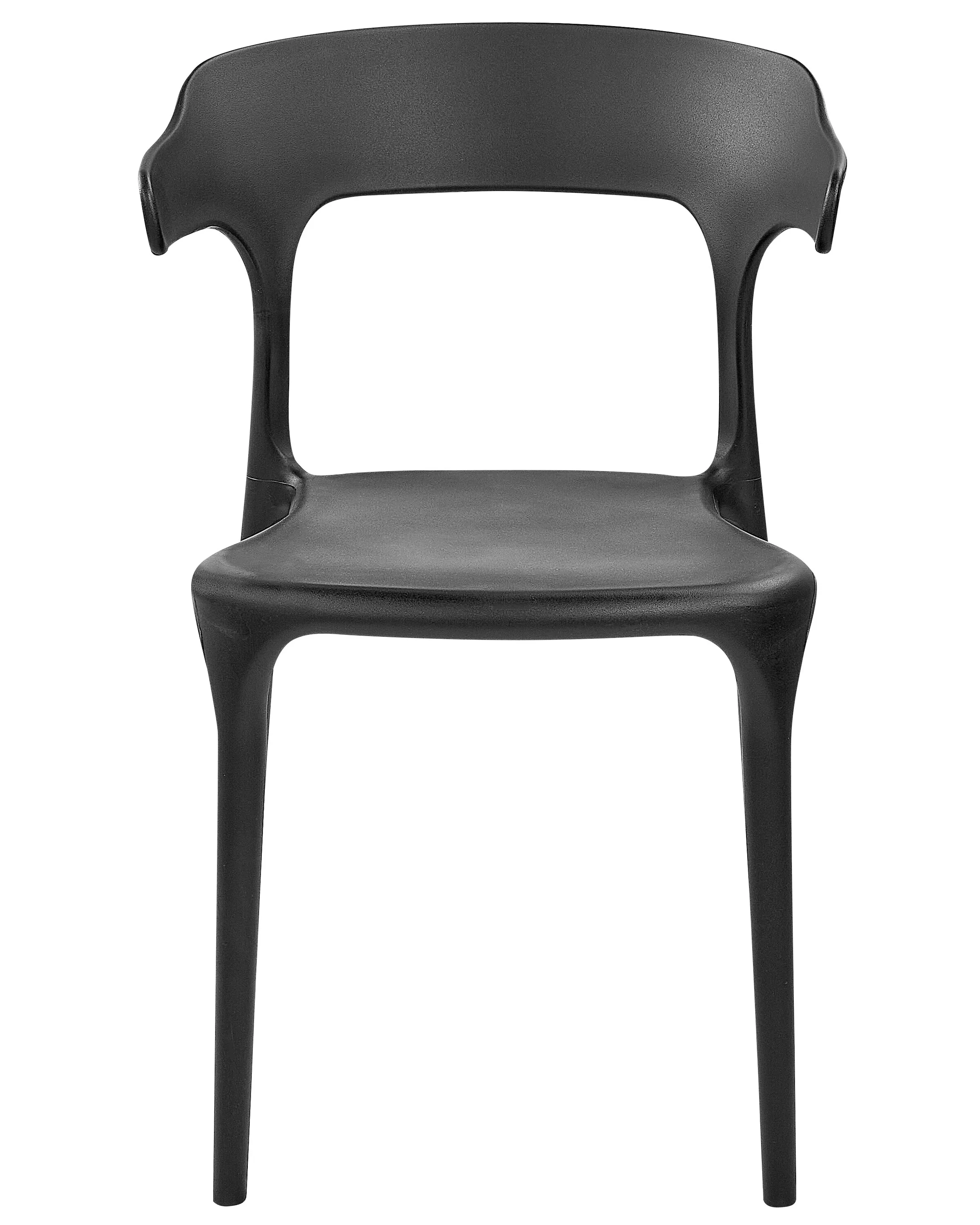 Set van 4 tuinstoelen GUBBIO Zwart