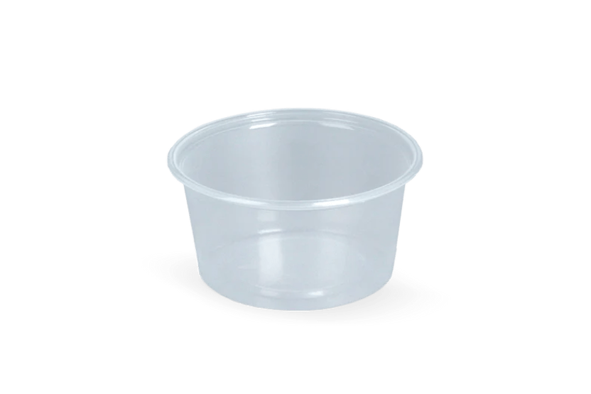 Rond bakje 100cc Ø70mm Transparant