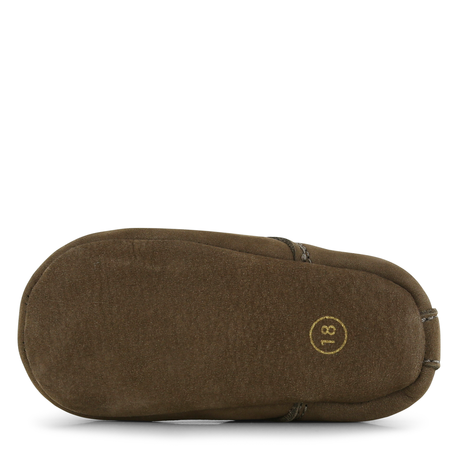 Shoesme Newborn grüner Lederpantoffel
