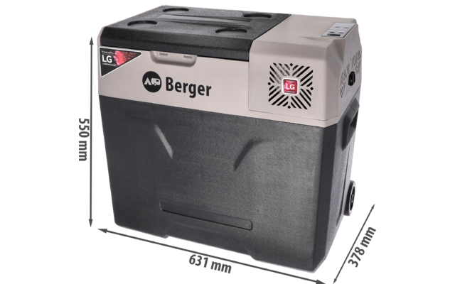 Berger B-T Kompressor Kühlboxen mit Rollen 12/24/230V
