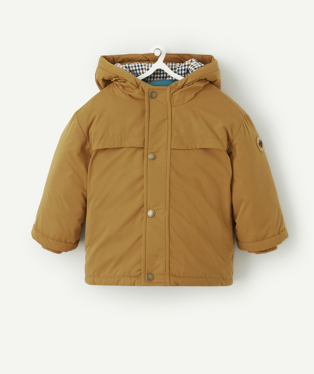 PARKA 3 EN 1 BÉBÉ GARÇON EN REMBOURRAGE RECYCLÉ MARRON
