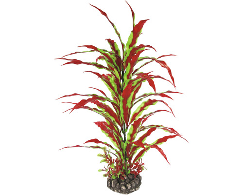 Kunststof waterplant X-Large nr. 34 42 cm rood