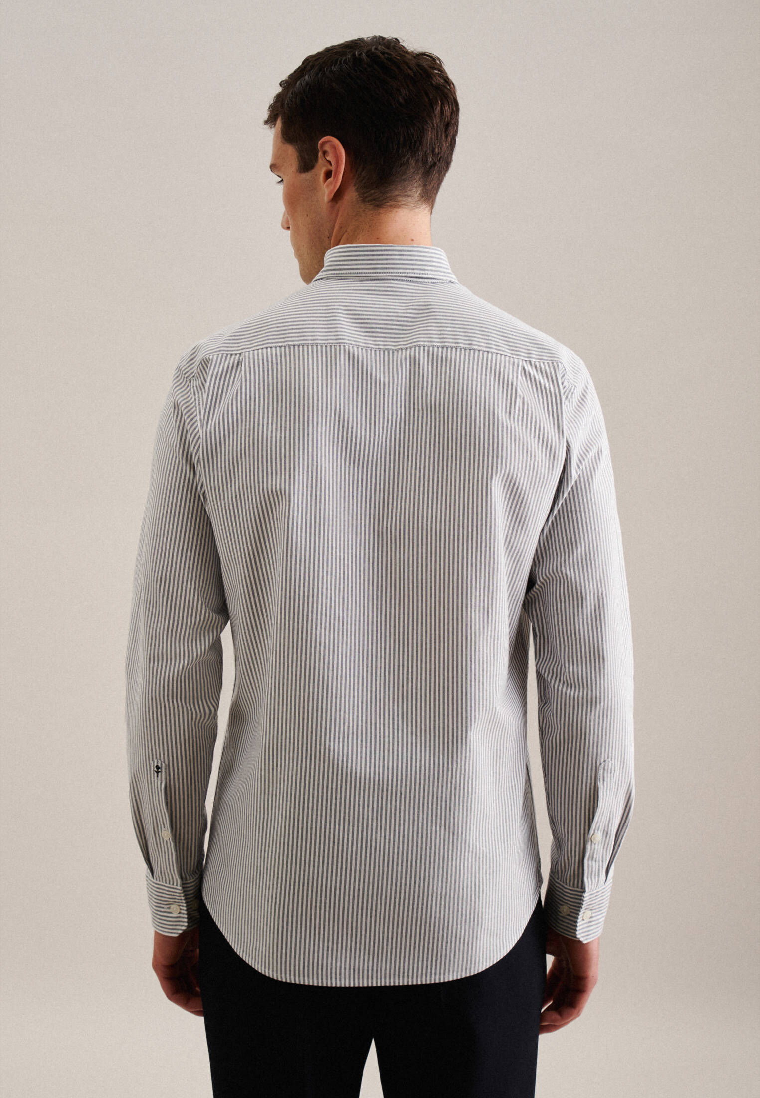 Seidensticker| Herren Casual Hemd Schwarze Rose