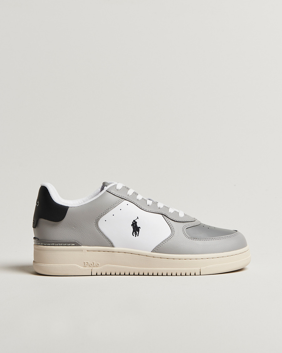 Polo Ralph Lauren Masters Court Sneaker Tonal Channel Grey